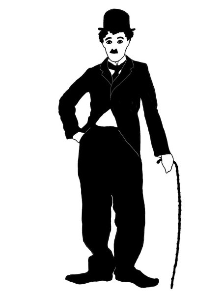 Чарли Чаплин в полный рост