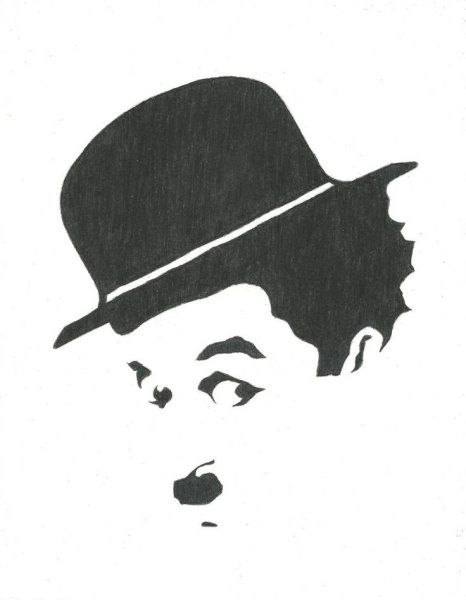 Силуэт Чарли Чаплина