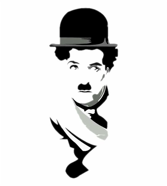 Чарли Чаплин карандашом