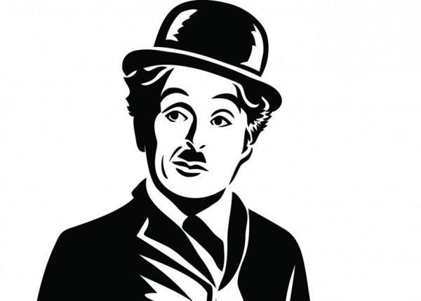 Рисуем Чарли Чаплина