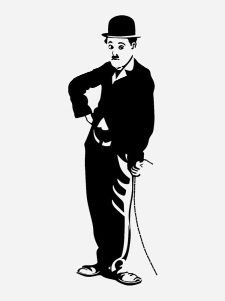 Чарли Чаплин вектор