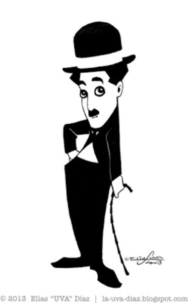 Силуэт фигуры Чарли Чаплин