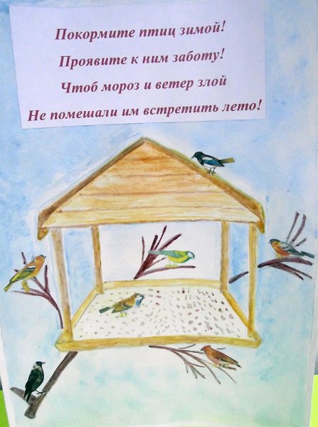 Коллективная работа Покорми птиц