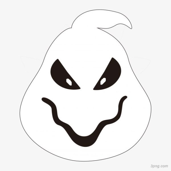 Маска привидение на Хэллоуин