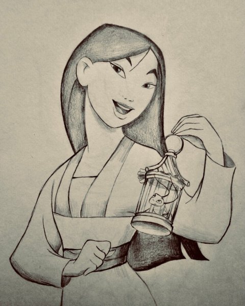 Принцесса Мулан портрет