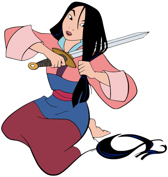 Раскраска Дисней Мулан