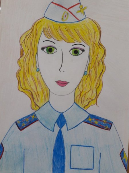 Поделка моя мама полицейский