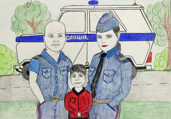 Милиция рисунок