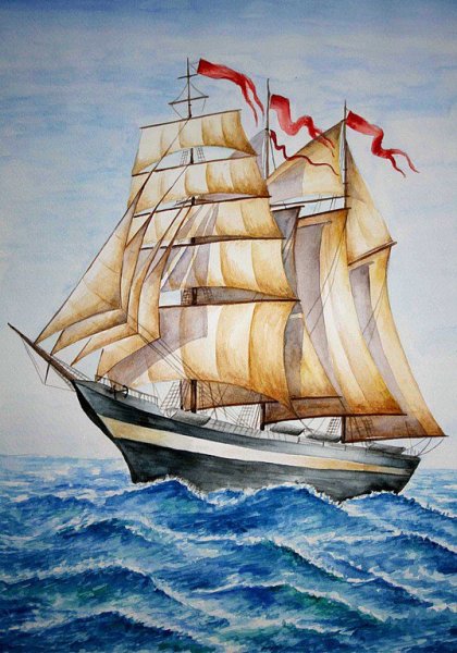 Парусник для рисования