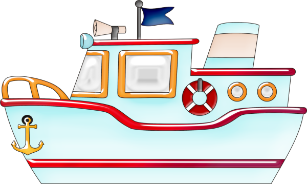 Пароход мультяшный