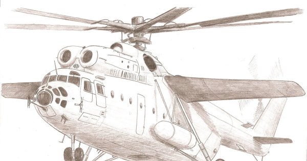 Вертолет ми 8 рисунок