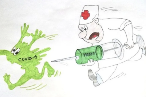 Рисунки на тему вакцинация от коронавируса