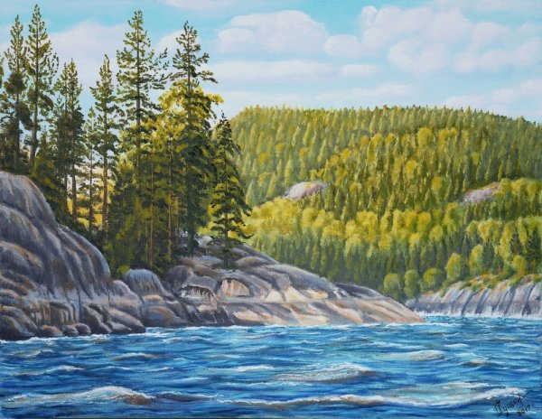 Ладожское озеро картина