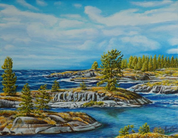 Ладожские шхеры живопись