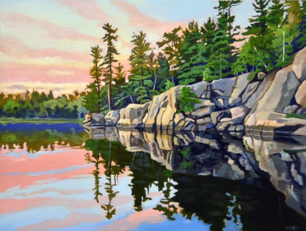 Рускеала акварелью