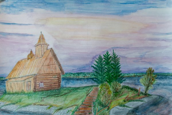 Карелия рисунок детский