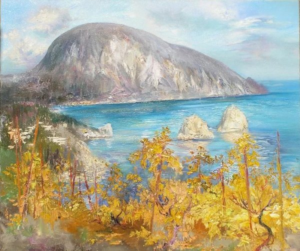 Гора аюдаг медведь гора живопись