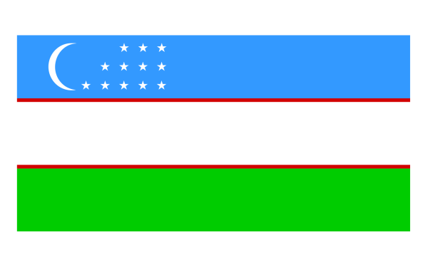 Флаг Узбекистана вектор