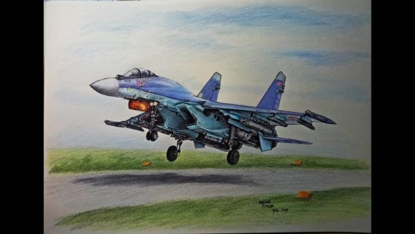 Су 27 рисовать