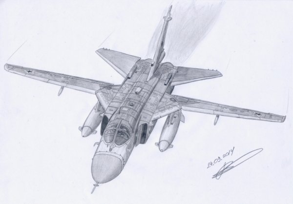 Раскраска истребитель Су 34