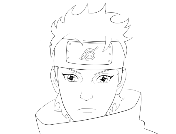 Скетч Наруто Шисуи