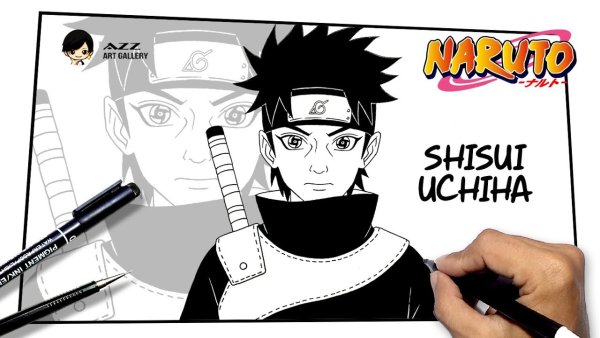 How to draw Shisui taking his Eyes off