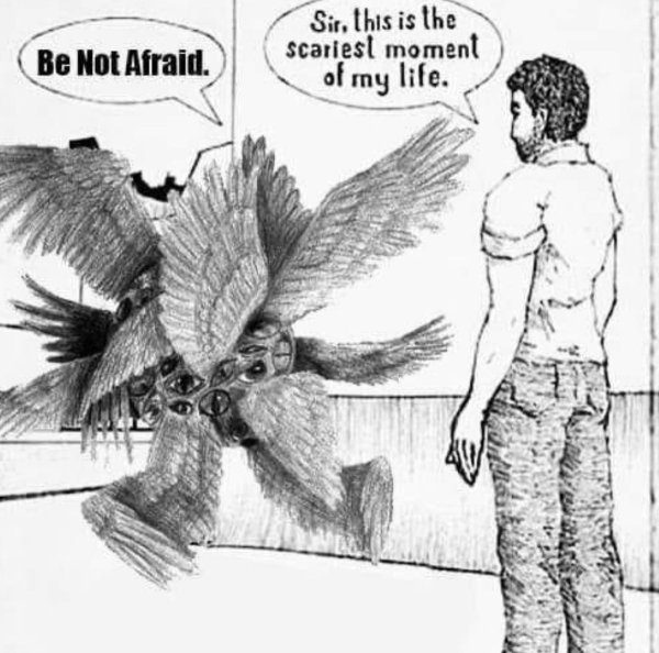 Откуда ты это сказал Мем с ангелом