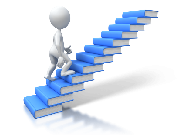 Человечек на ступеньках