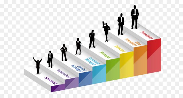 Карьерный рост на белом фоне