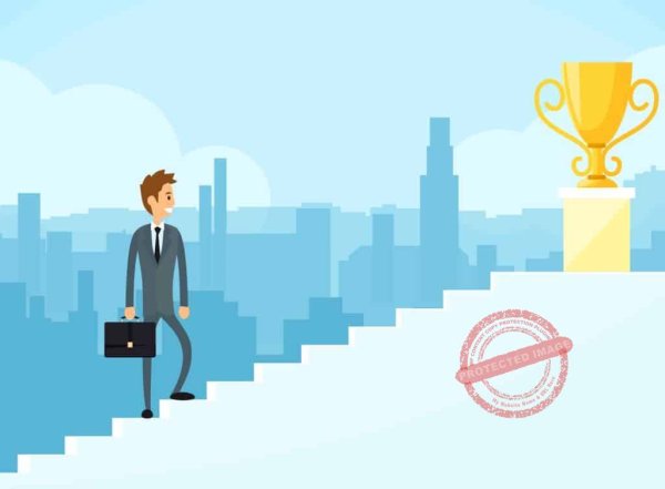 Карьерная лестница Векторная Графика