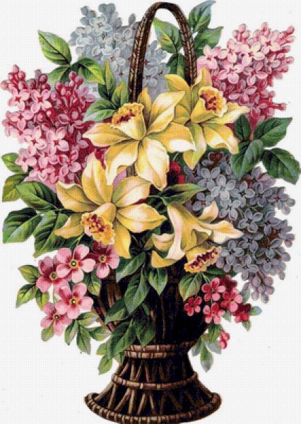 Нарисовать цветочную композицию