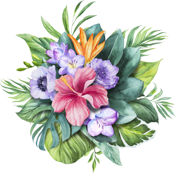 Нарисовать цветочную композицию