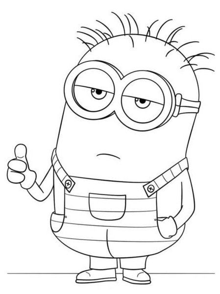 Раскраска Миньоны