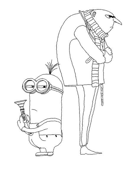 Раскраска Грю Гадкий я