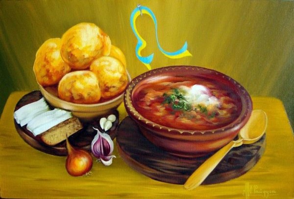 Борщ в живописи