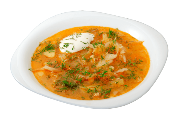 Щи на белом фоне