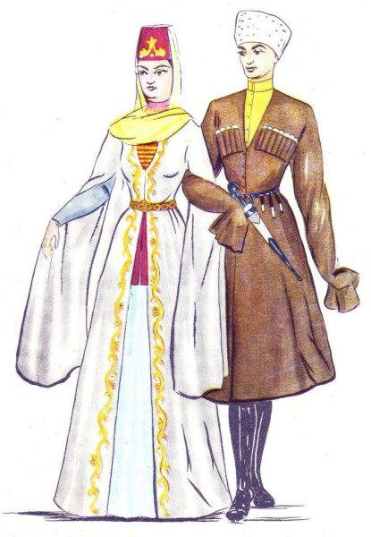 Национальный костюм удмуртов раскраска