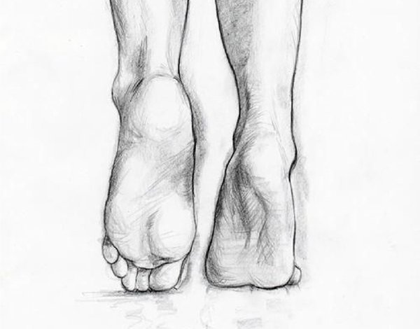 Рисунок стопы человека