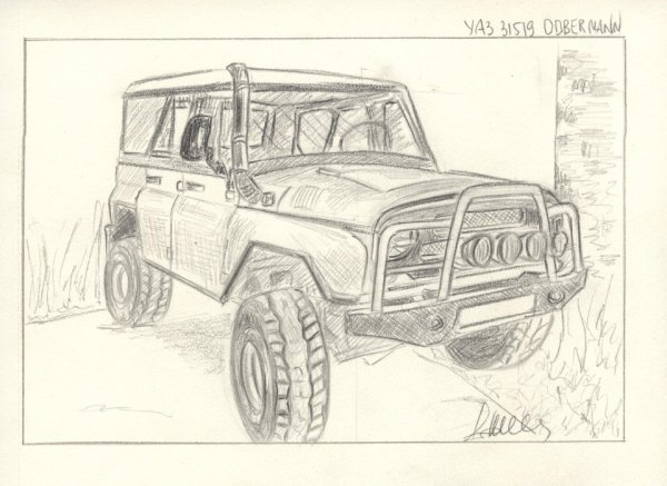 УАЗ 31514 раскраска