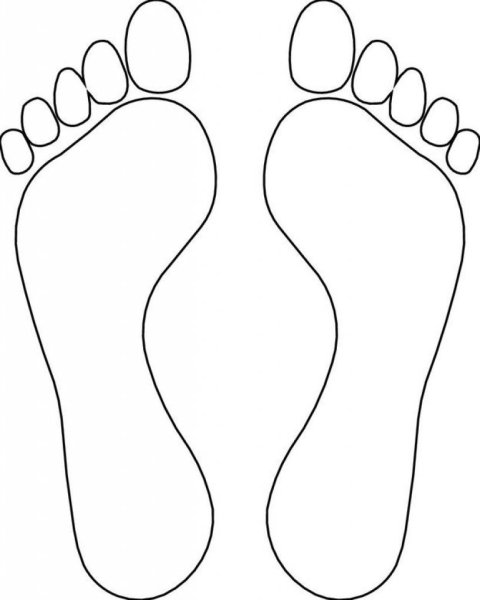 Отпечаток следа ноги