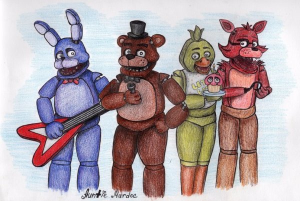 АНИМАТРОНИКИ ФНАФ 1 Фокси Бонни и Фредди