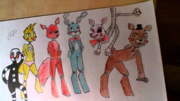 Детские рисунки ФНАФ