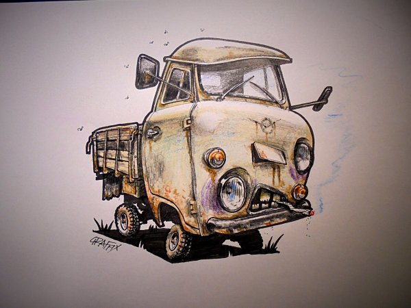 УАЗ 3303 мультяшный