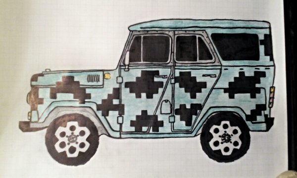 УАЗ для срисовки