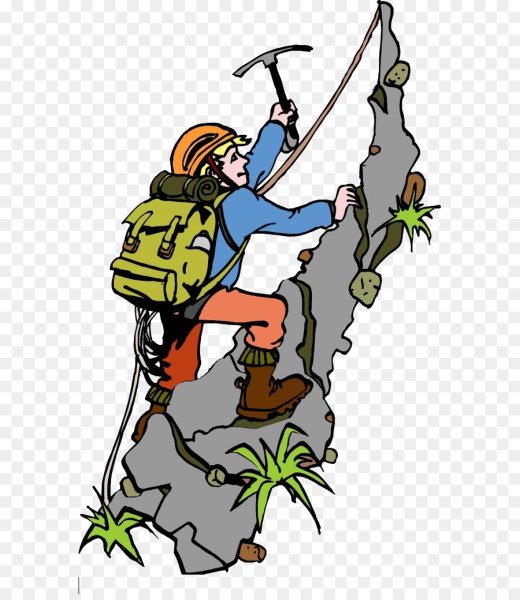 Скалолаз мультяшный