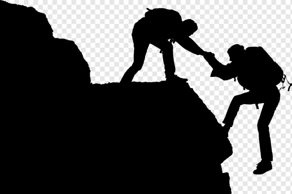 Скалолаз силуэт