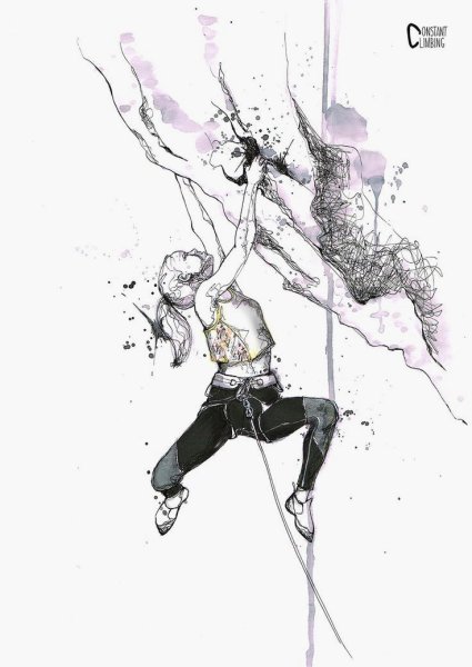 Скалолазание иллюстрации