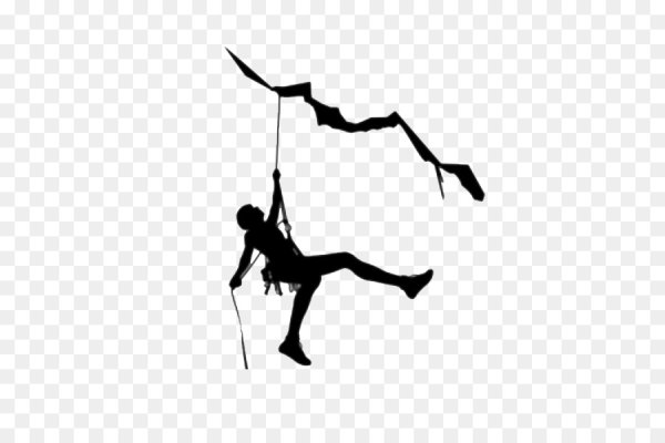 Скалолаз силуэт