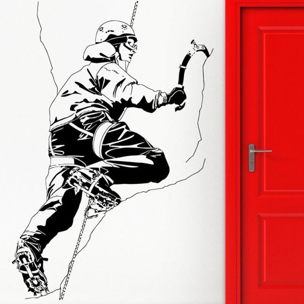 Наклейки на стену альпинизм