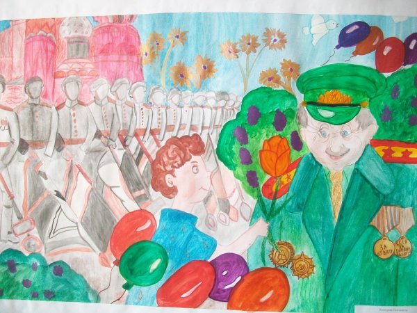 Наследники Победы рисунки на конкурс